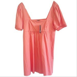 NWT ✅ CORAL PUFFED SLEEVE DRESS